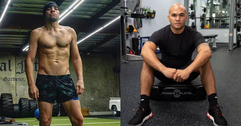 Nick Diaz (left), Robbie Lawler (right) [Images Courtesy: @nickdiaz209 @ruthless_rl on Instagram]