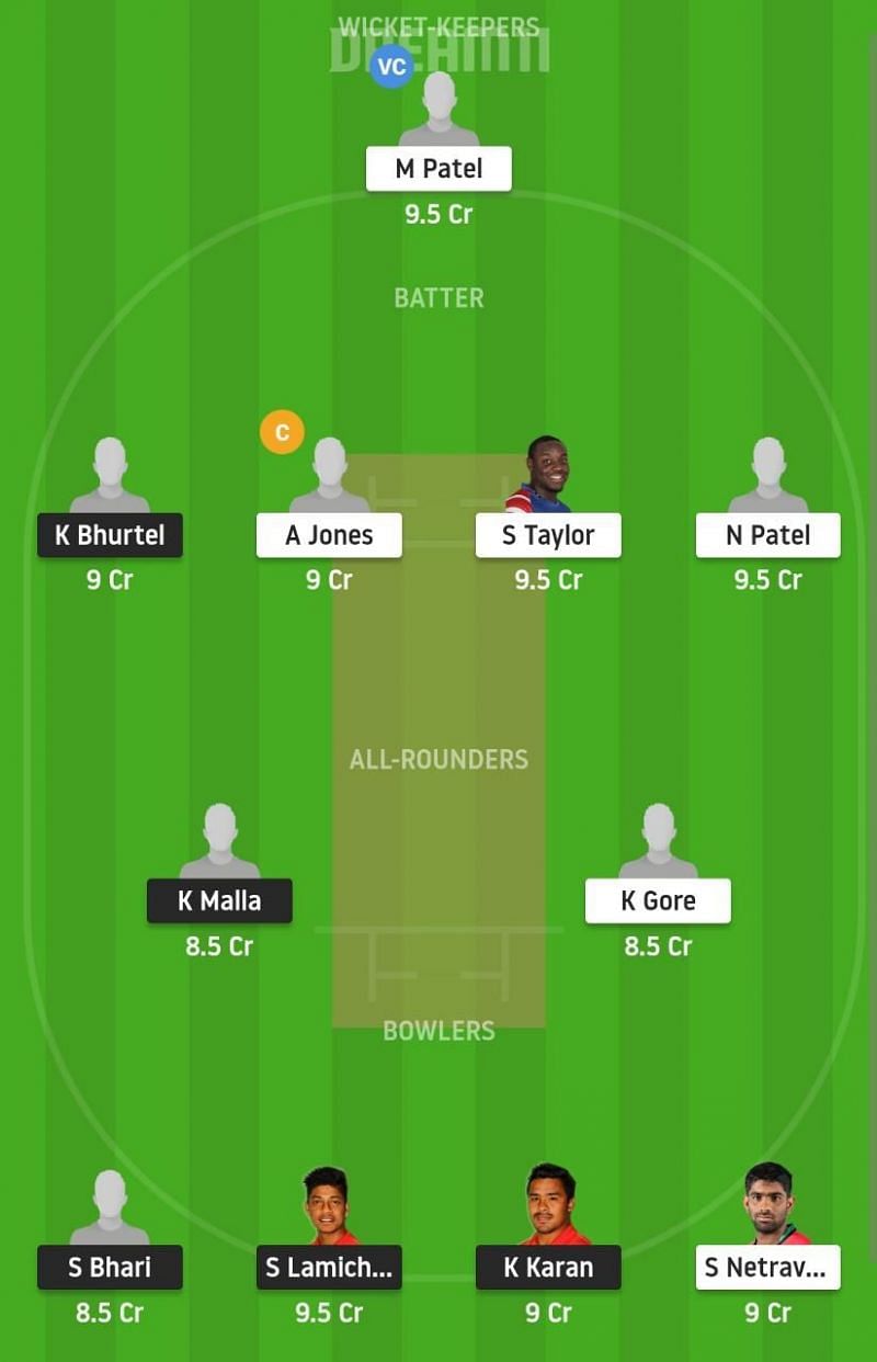 NEP vs USA Dream11 Fantasy Suggestion #2