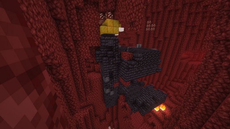 A bastion (Image via Minecraft)