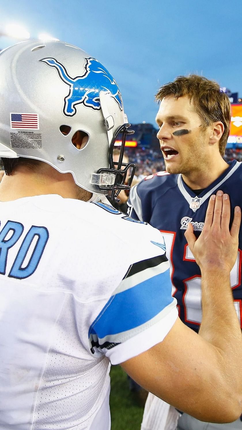 Playing against Matthew Stafford guarantees Tom Brady a Super Bowl ring