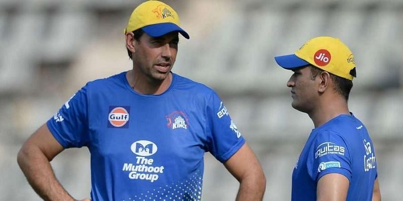 Chennai Super Kings coach Stephen Fleming and captain MS Dhoni