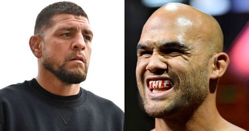 Nick Diaz (left); Robbie Lawler (right).