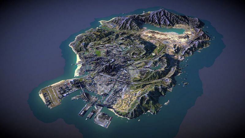 Why is GTA 5's Los Santos on an island?