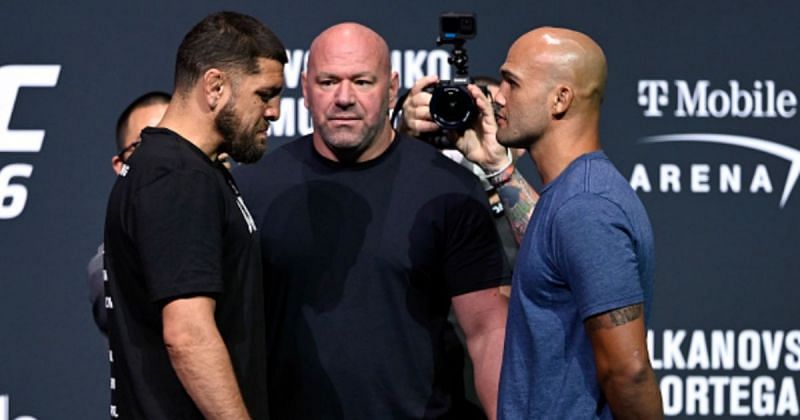 Nick Diaz (left); Robbie Lawler (right)