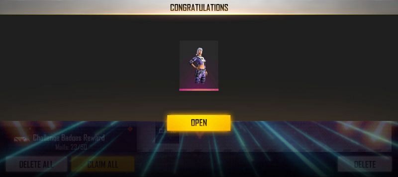 All three rewards are available in the mail system (Image via Free Fire)