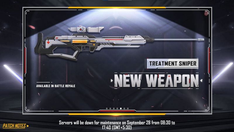 Treatment Sniper is the new weapon (Image via Free Fire)