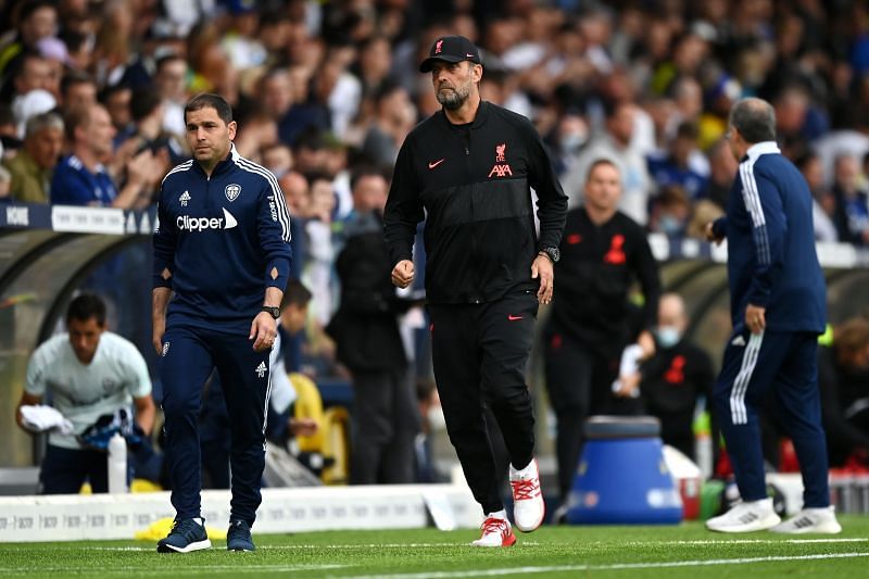 Liverpool boss Jurgen Klopp looks on