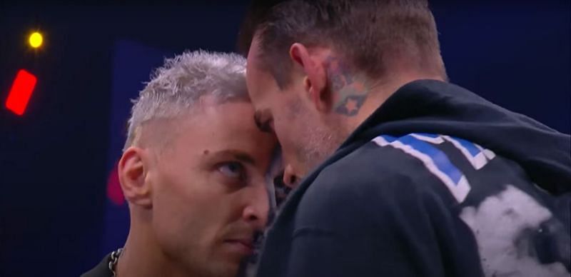 Darby Allin and CM Punk stared each other down on Dynamite