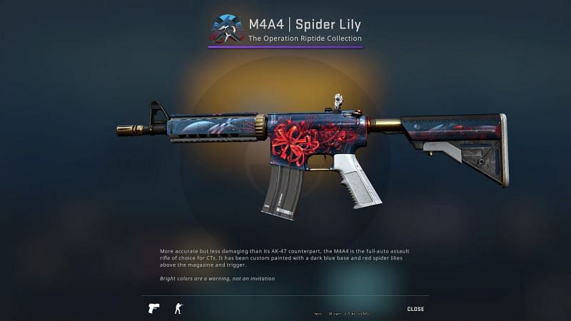 New M4A4 Skin in Riptide Case