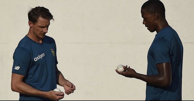 Dale Steyn and Kagiso Rabada. (Image Credits: Twitter)