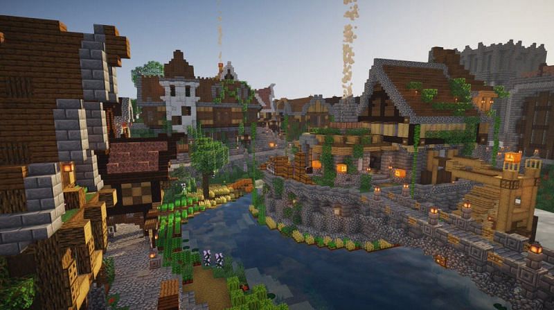 Minecraft Earth servers are the perfect place to build and protect an empire (Image via Twitter, @ShawdowKingdom__)