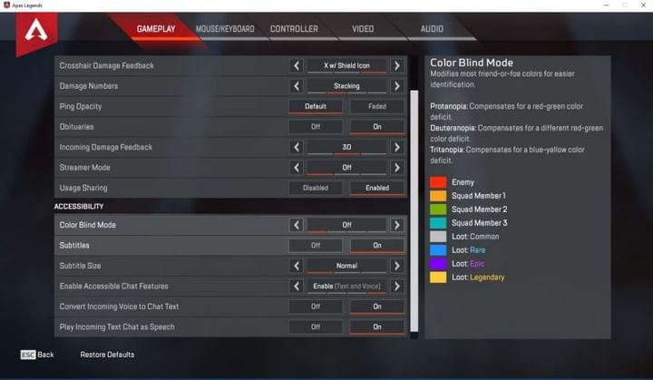 Best Apex Legends mouse and keyboard settings