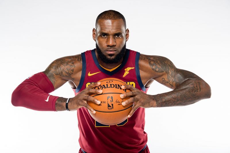 LeBron James during the Cleveland Cavaliers Media Day