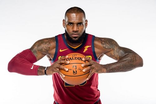 LeBron James during the Cleveland Cavaliers Media Day