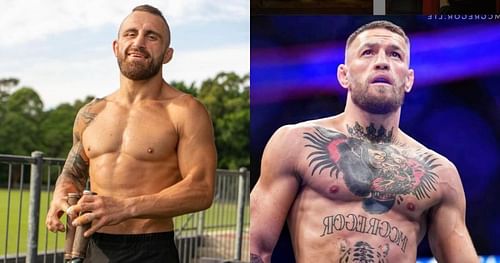 Alexander Volkanovski (left), Conor McGregor (right) [Credits: @alexvolkanovski, @thenotoriousmma via Instagram]