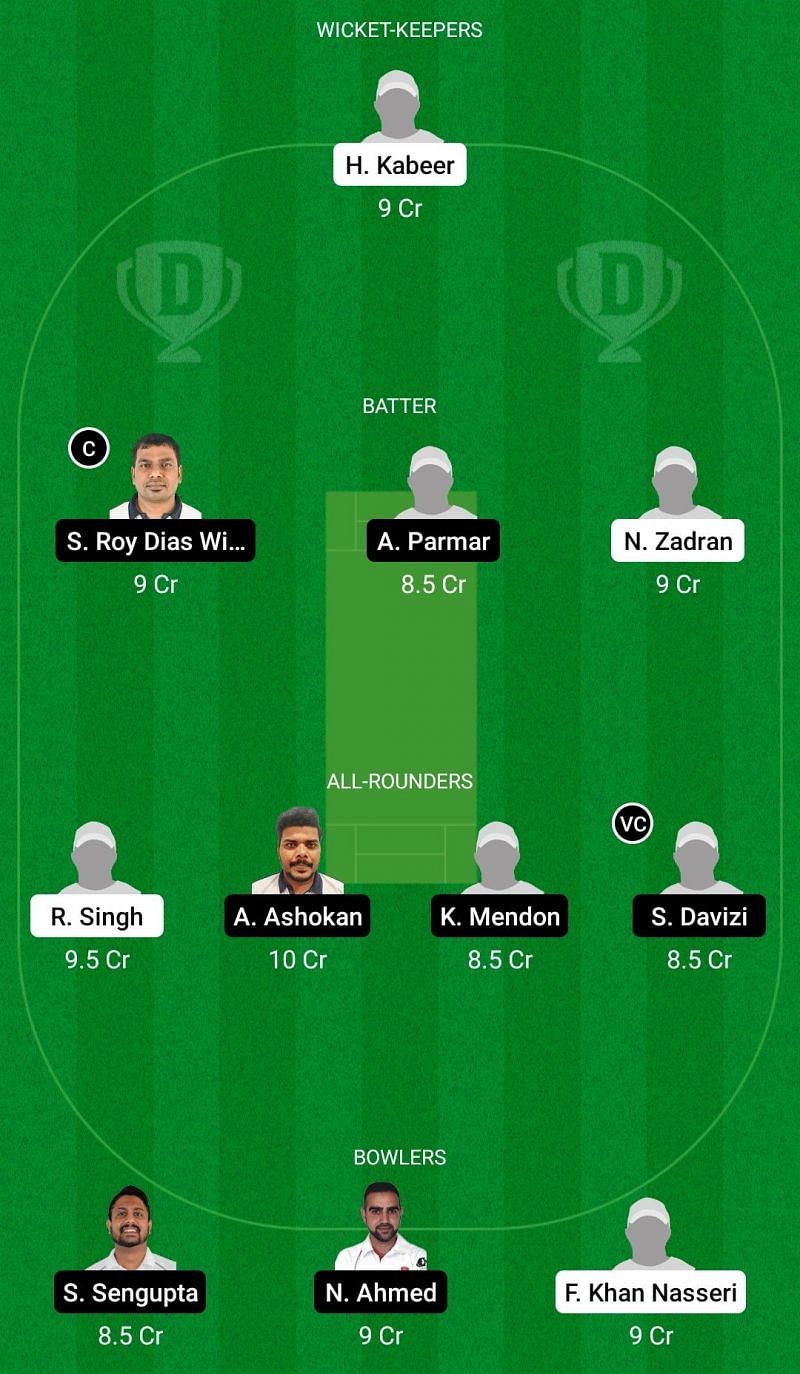 Dream11 Team for Germany vs Czech Republic - European Cricket Championship T10 2021.