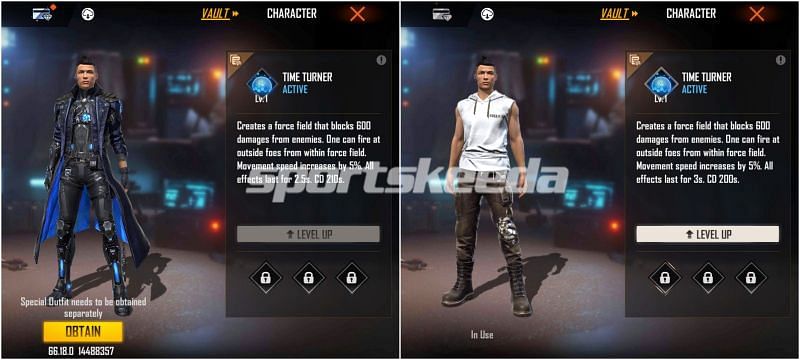 Chrono&#039;s ability has been changed in the Advance Server (Image via Free Fire)