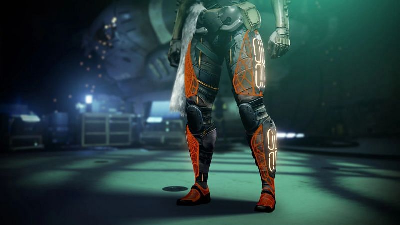 The Titan exotic leg armor, Path of Burning Steps (Image via Bungie)