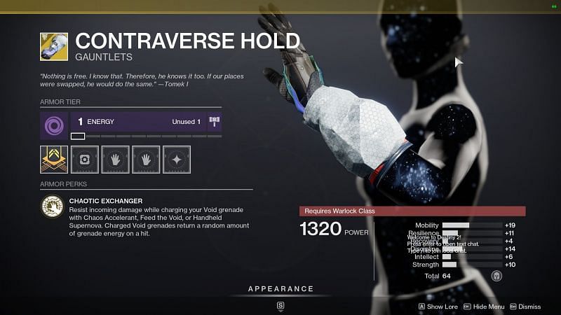 Contraverse Hold exotic gauntlets (Image via Bungie)