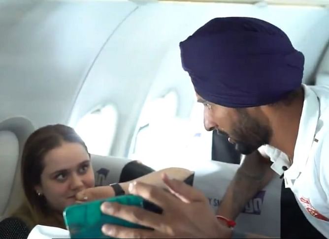 IPL 2021: [Watch] Punjab Kings spinner Harpreet Brar conducts fun interviews of his teammates during their journey to Dubai