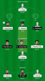 KW vs KB Dream11 Prediction - Bengal T20 Challenge