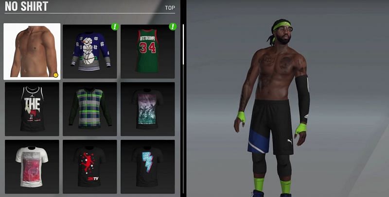 Shirtless feature in NBA 2K20 [Source: Home of Gamers]