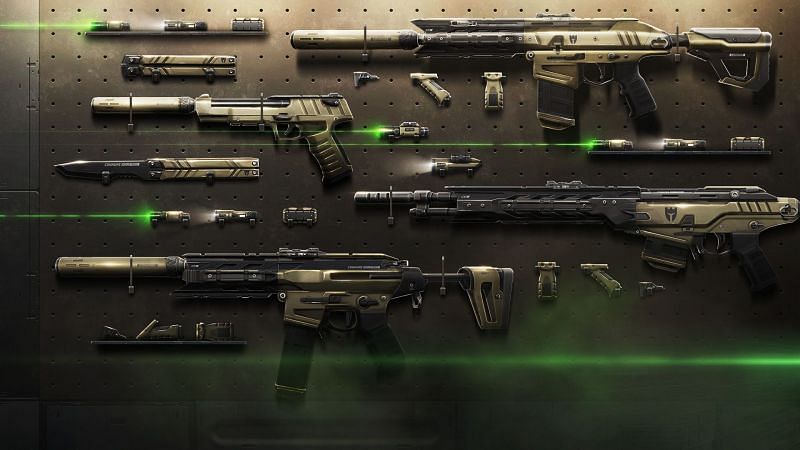 The Recon bundle gun collection (Image via Riot Games)