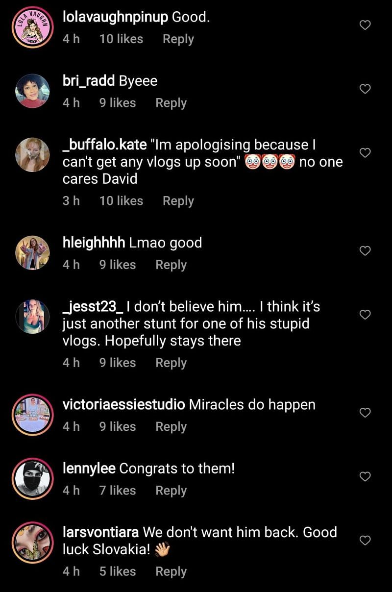 The internet reacts to David Dobrik&rsquo;s inability to return to the States 2/3 (Image via defnoodles/ Instagram)