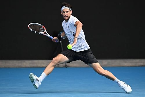 Dominic Thiem at the 2021 Australian Open