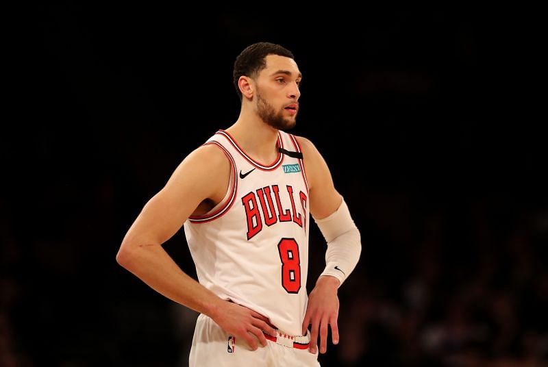 Zach LaVine with the Chicago Bulls in 2020