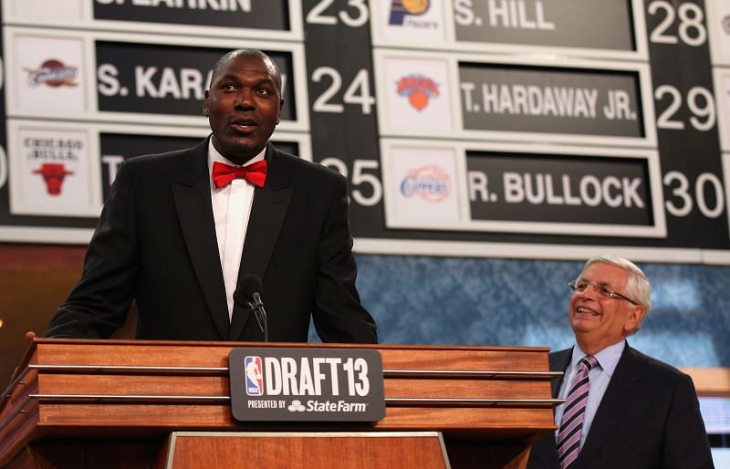 Hakeem Olajuwon during the 2013 NBA Draft