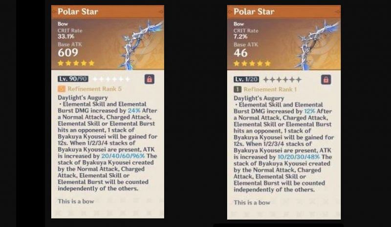 Leaked Polar Star weapon cards (Image via Sportskeeda)