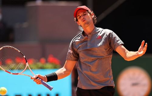 Dominic Thiem at the 2021 Mutua Madrid Open