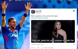 "Aata hai, Jaata hai, Phir Waapas aajaata hai" - Fans react as Delhi Capitals reclaim top position with a comprehensive win over RR