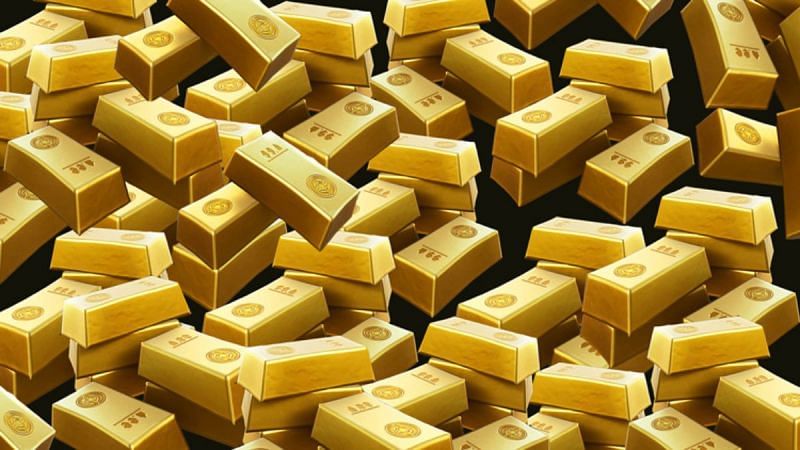 Fortnite gold bars are the in-match version of currency, but they can only be earned. (Image via Epic Games)