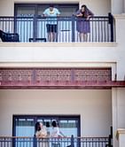 IPL 2021: Jasprit Bumrah and Suryakumar Yadav captured on camera while conversing from different floors during quarantine in the hotel