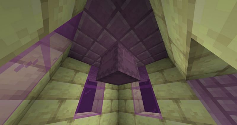 Shulkers stay stuck (Image via Minecraft)