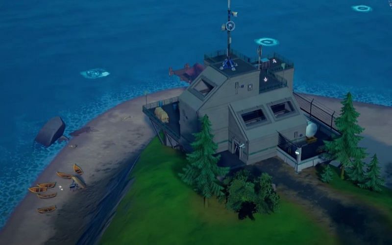 New IO watch towers in Fortnite Chapter 2 Season 8 map (Image via Fortnite)