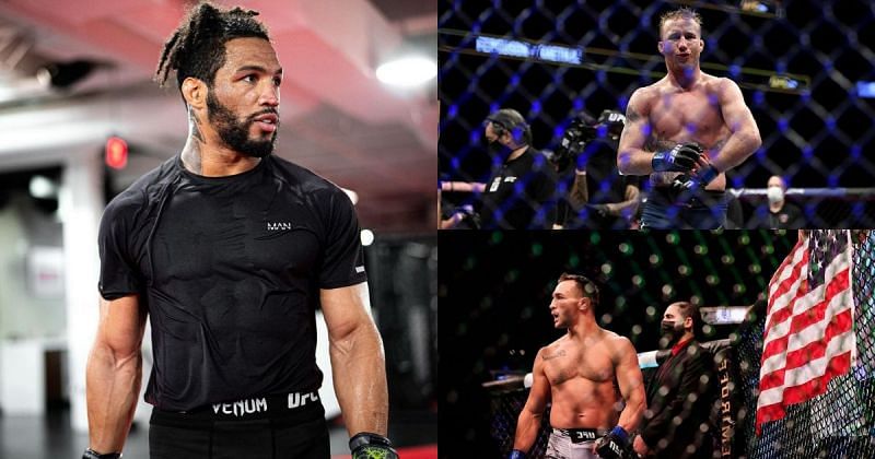 Kevin Lee (left), Justin Gaethje (top right) &amp; Michael Chandler (bottom right) [Image Credits- @motownphenom on Instagram]