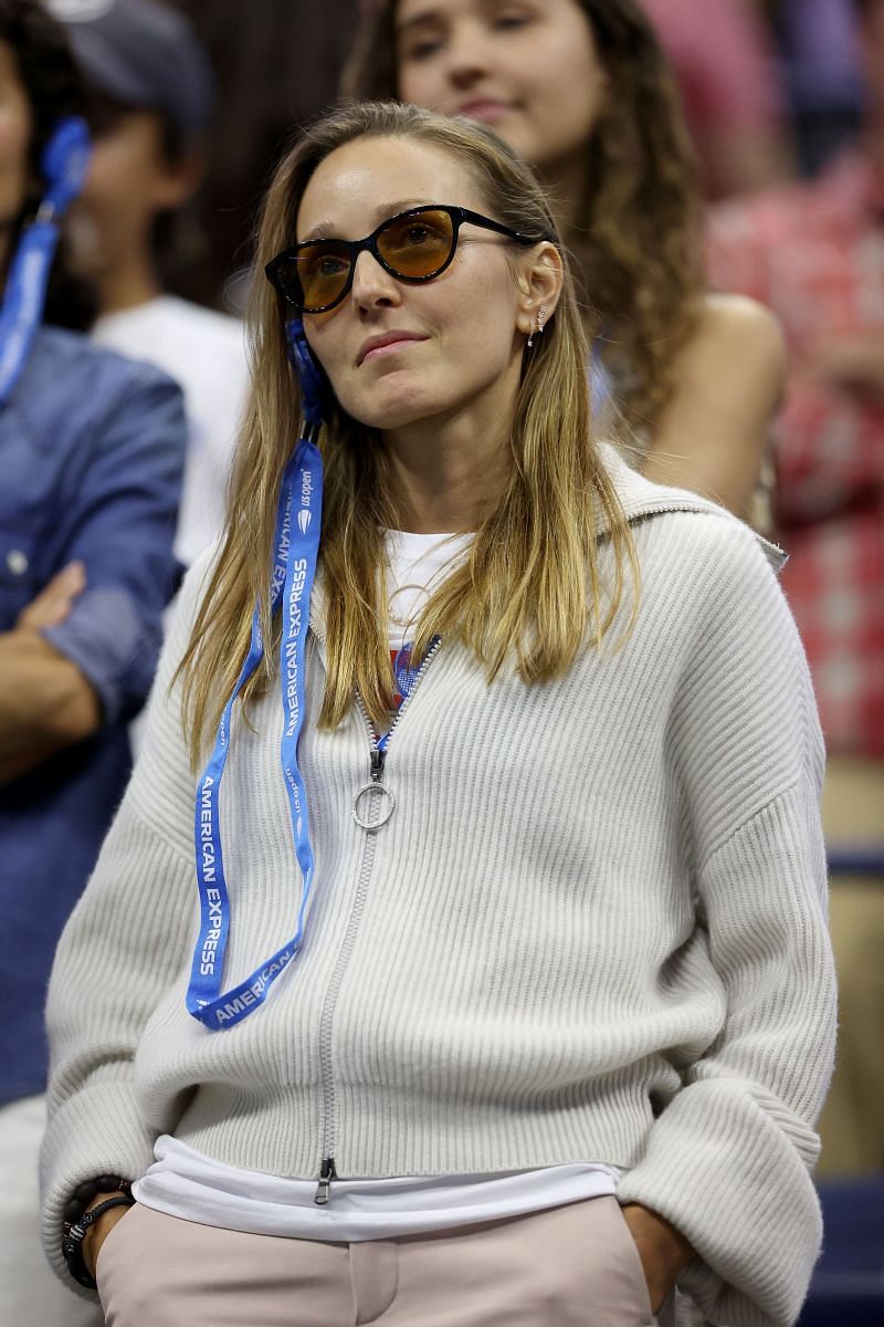 Novak Djokovic's wife Jelena Djokovic at the 2021 US Open