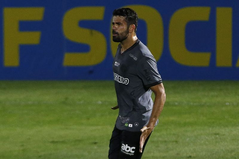 Diego Costa could make his first start for Atletico Mineiro