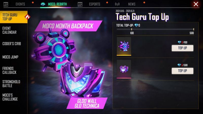 Tech Guru Top Up (Image via Free Fire)