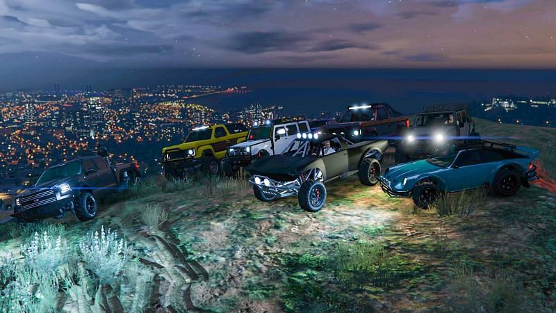 GTA Online offers a host of off-roading vehicles to choose from (Image via Reddit, u/spyk32)