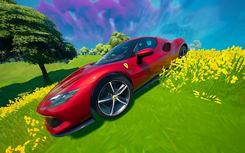 The Ferrari in Fortnite (Image via Epic Games)