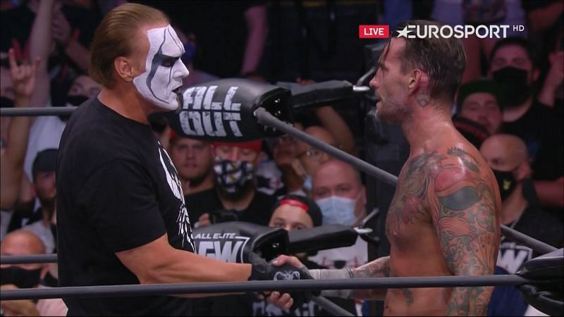 Sting and CM Punk shared a great moment at All Out