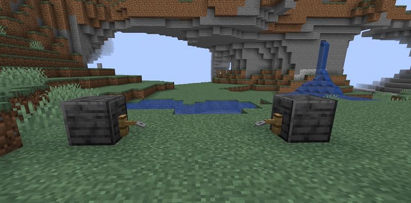 Tripwire hooks must be connected together by using string (Image via Minecraft)