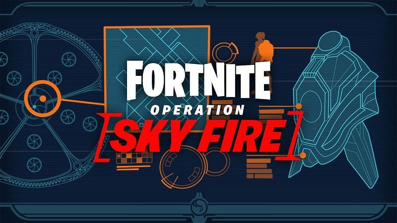 A promotional image for Fortnite&#039;s Operation: Sky Fire. (Image via Epic Games)