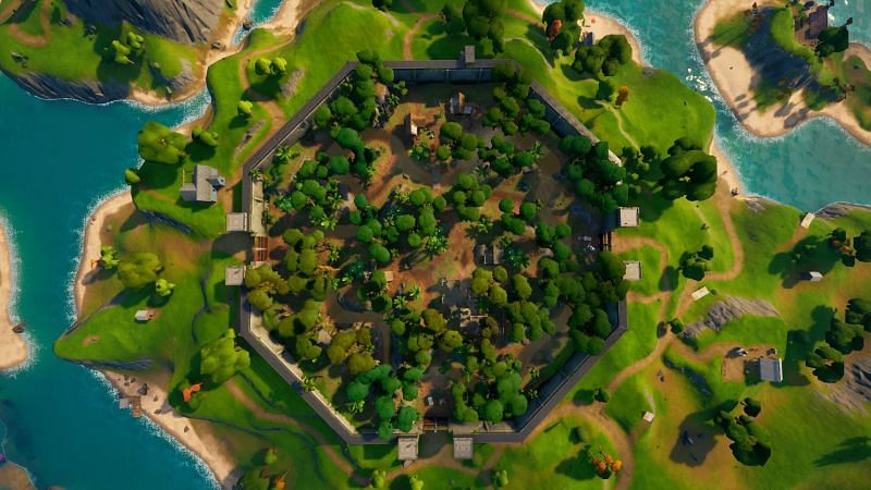 Stealthy Stronghold will soon be Wrath&#039;s new Fortnite home. (Image via Epic Games)