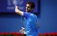 Albert Ramos-Vinolas in action at the National Bank Open in Toronto