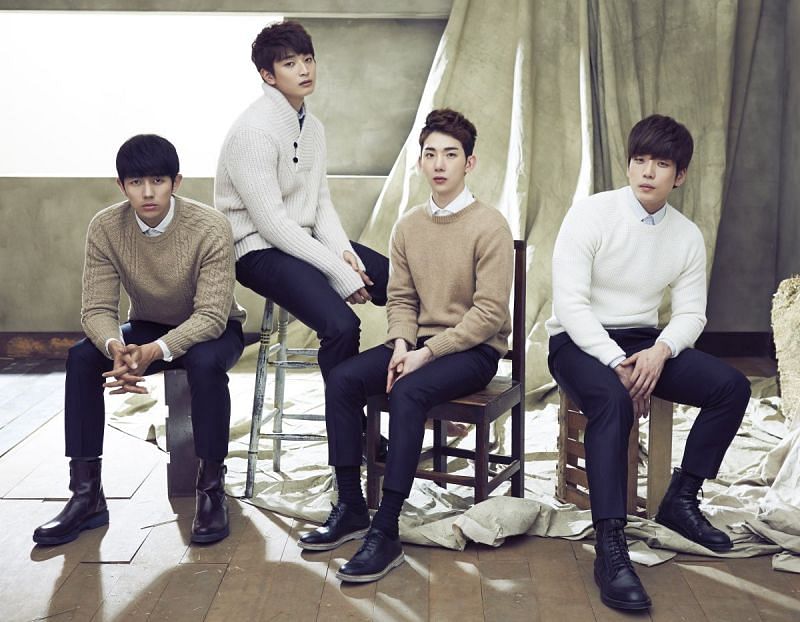 The ballad band 2AM makes a comeback with a brand new album (Image via JYP Entertainment)